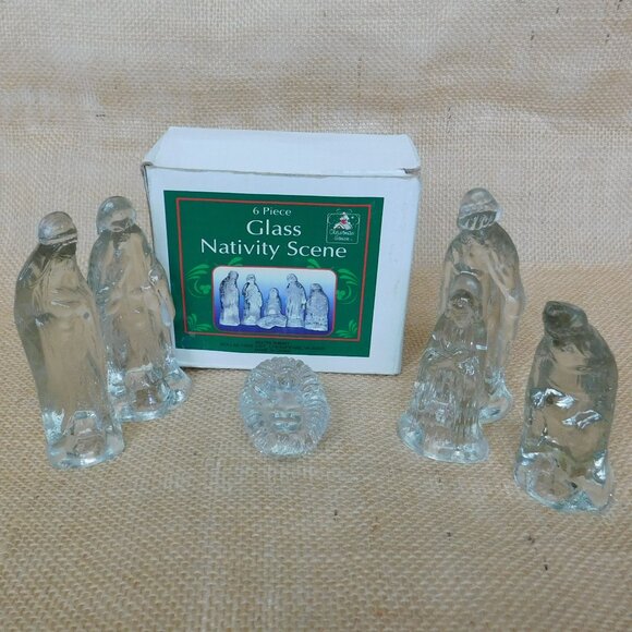 Mixed Lot Christmas Ornaments Gold Clear White Angels Nativity Set Bulbs Trees - Picture 3 of 6